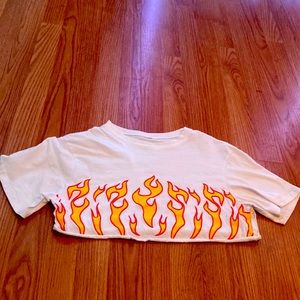 White Fire, crop top